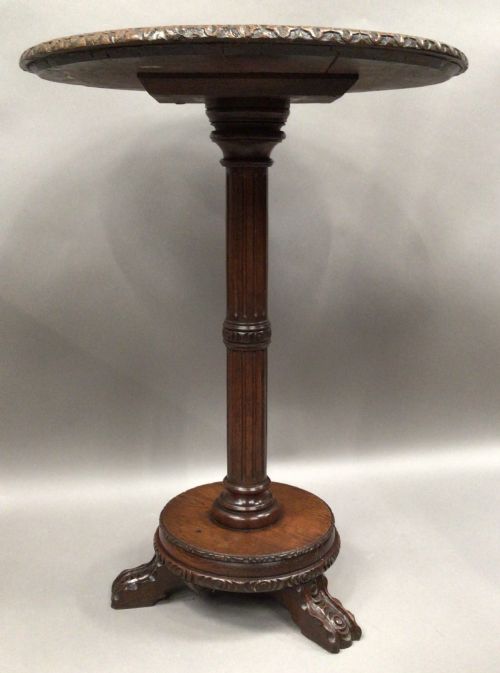 19TH CENTURY OAK OCCASIONAL TABLE - ADDITIONAL PHOTO 6