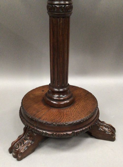19TH CENTURY OAK OCCASIONAL TABLE - ADDITIONAL PHOTO 7