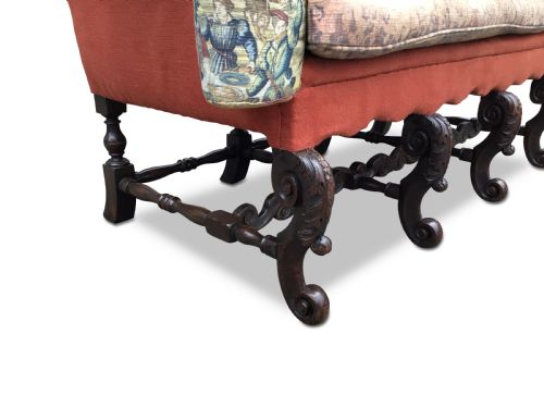 19TH CENTURY CAROLEAN STYLE SETTEE - ADDITIONAL PHOTO 8