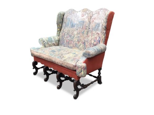 19TH CENTURY CAROLEAN STYLE SETTEE - ADDITIONAL PHOTO 9