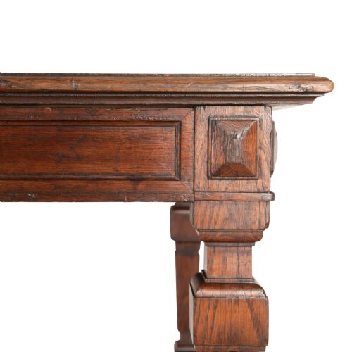 LARGE C19TH OAK FARMHOUSE TABLE - ADDITIONAL PHOTO 9
