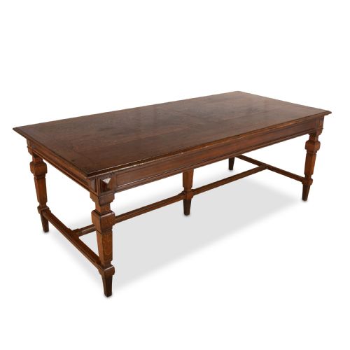 LARGE C19TH OAK FARMHOUSE TABLE - ADDITIONAL PHOTO 11