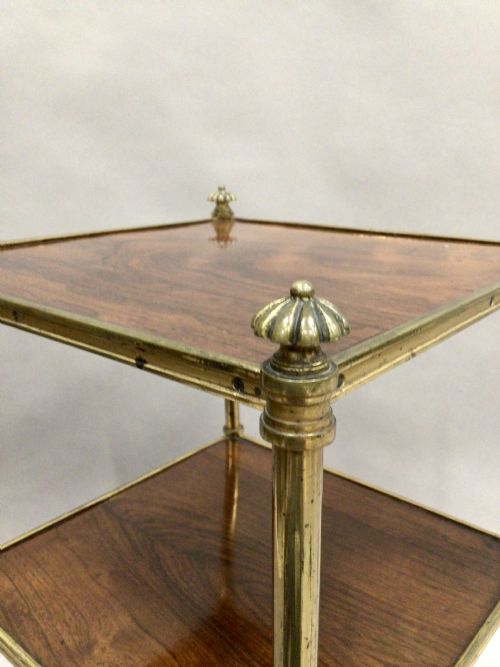 19TH CENTURY ROSEWOOD AND BRASS ETAGERE - ADDITIONAL PHOTO 7