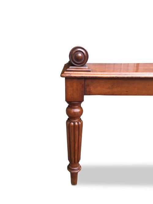REGENCY MAHOGANY HALL BENCH - ADDITIONAL PHOTO 5