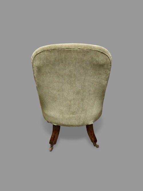 19TH CENTURY MAHOGANY LIBRARY CHAIR - ADDITIONAL PHOTO 5