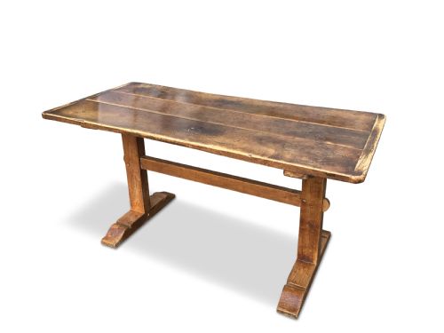 EARLY 19TH CENTURY FRUITWOOD FARMHOUSE TABLE - ADDITIONAL PHOTO 2