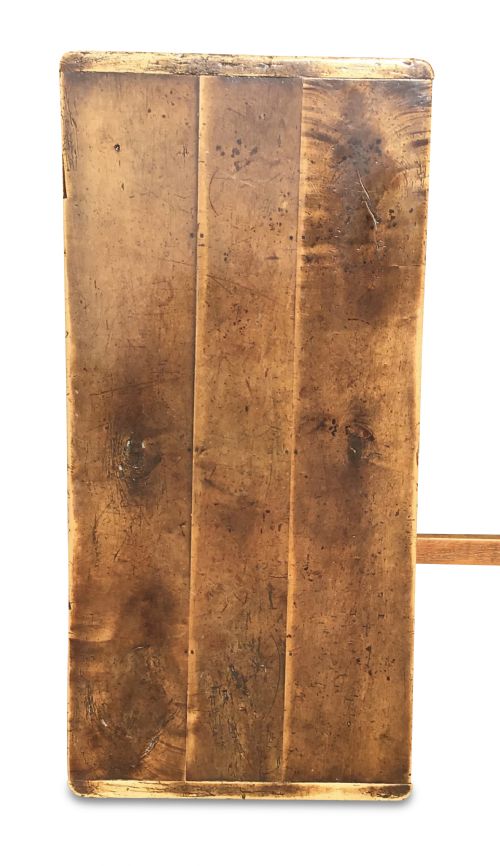 EARLY 19TH CENTURY FRUITWOOD FARMHOUSE TABLE - ADDITIONAL PHOTO 4