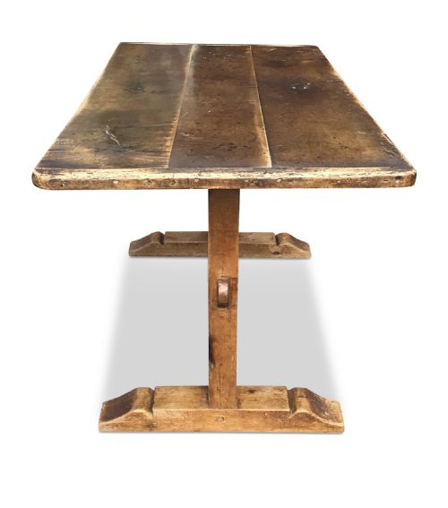 EARLY 19TH CENTURY FRUITWOOD FARMHOUSE TABLE - ADDITIONAL PHOTO 5