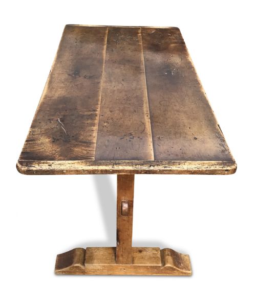 EARLY 19TH CENTURY FRUITWOOD FARMHOUSE TABLE - ADDITIONAL PHOTO 9