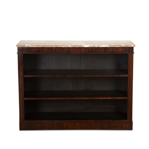 regency rosewood open bookcase - CATEGORY: ANTIQUE BOOKCASES - DATED REGENCY