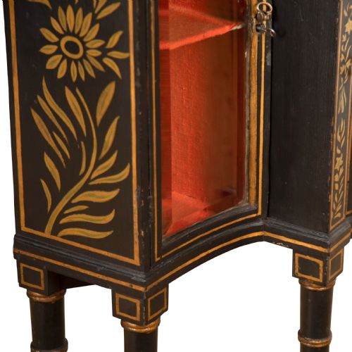 C19TH SHAPELY DECORATED SIDE CABINET - ADDITIONAL PHOTO 5