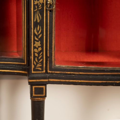 C19TH SHAPELY DECORATED SIDE CABINET - ADDITIONAL PHOTO 9