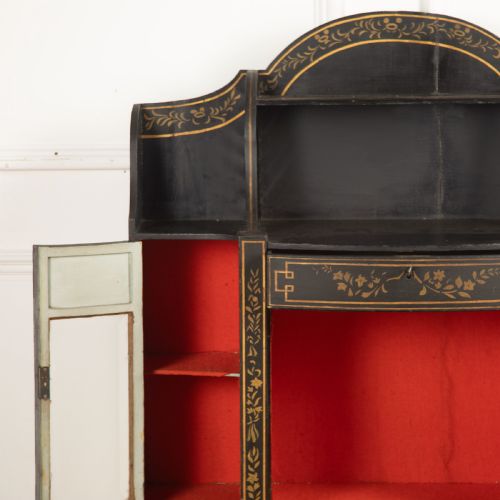 C19TH SHAPELY DECORATED SIDE CABINET - ADDITIONAL PHOTO 12