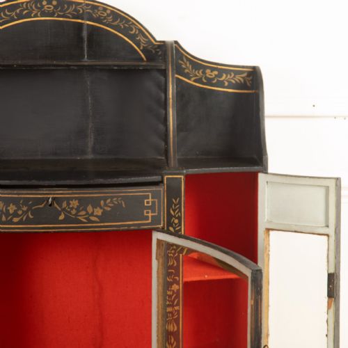 C19TH SHAPELY DECORATED SIDE CABINET - ADDITIONAL PHOTO 13