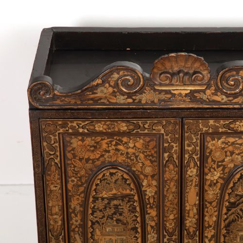 C19TH CHINOISERIE TABLE CABINET - ADDITIONAL PHOTO 2