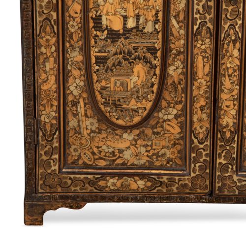 C19TH CHINOISERIE TABLE CABINET - ADDITIONAL PHOTO 4