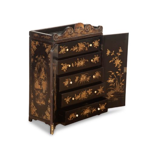 C19TH CHINOISERIE TABLE CABINET - ADDITIONAL PHOTO 12
