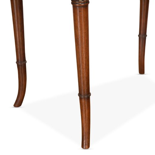 EARLY C20TH MAHOGANY CANED STOOL - ADDITIONAL PHOTO 7