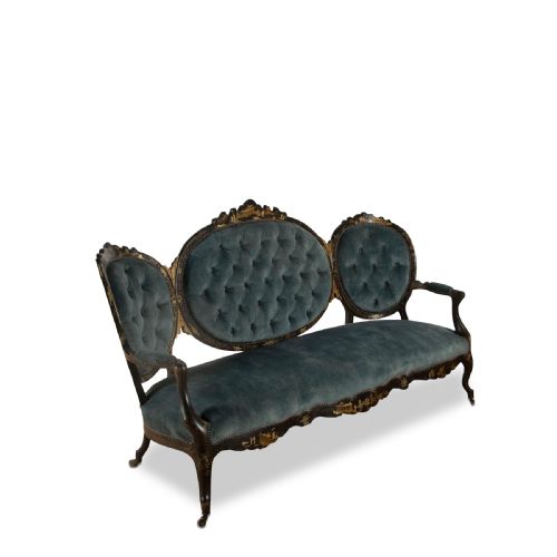19TH CENTURY FRENCH CHINOISERIE SETTEE - ADDITIONAL PHOTO 1