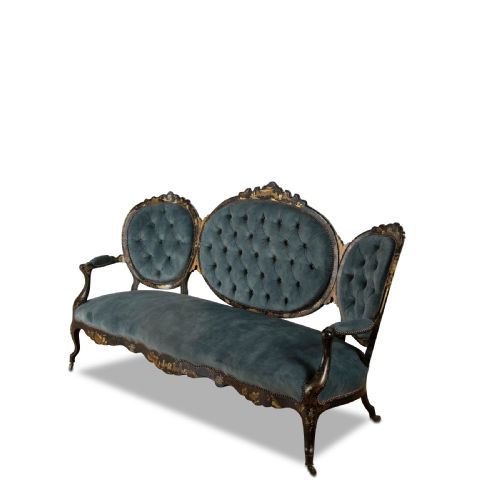 19TH CENTURY FRENCH CHINOISERIE SETTEE - ADDITIONAL PHOTO 2