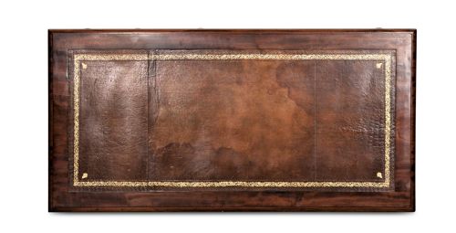 C19TH MAHOGANY PEDESTAL DESK - ADDITIONAL PHOTO 3
