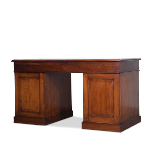 C19TH MAHOGANY PEDESTAL DESK - ADDITIONAL PHOTO 5
