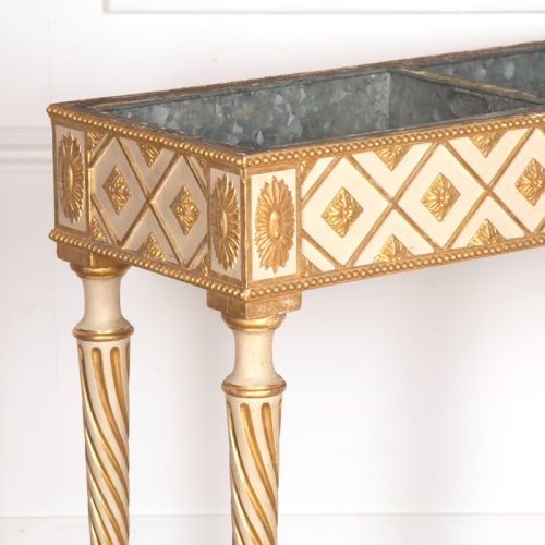 C19TH PAINTED GILDED JARDINIERE TABLE - ADDITIONAL PHOTO 1