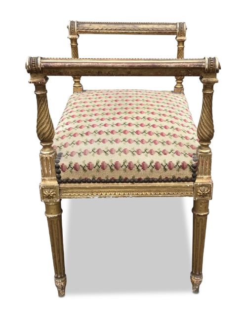 19TH CENTURY FRENCH GILTWOOD STOOL - ADDITIONAL PHOTO 11