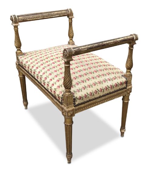 19TH CENTURY FRENCH GILTWOOD STOOL - ADDITIONAL PHOTO 12
