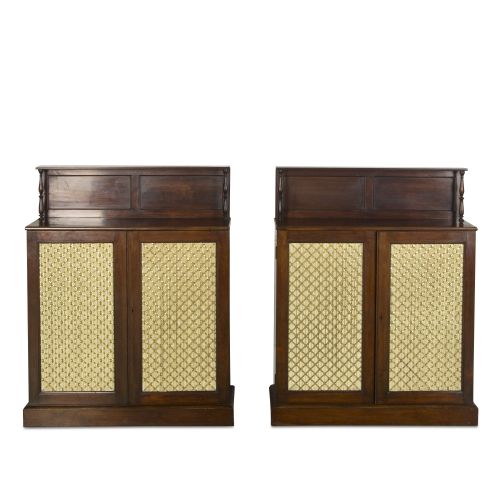 pair of regency mahogany side cabinets - CATEGORY: ANTIQUE CABINETS - DATED 19TH CENTURY