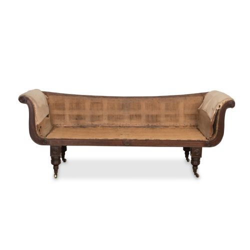 regency mahogany setteesofa - CATEGORY: ANTIQUE SOFAS - DATED REGENCY
