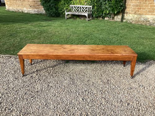 19th century hall benchwindow seat - CATEGORY: ANTIQUE FURNITURE - DATED 19TH CENTURY