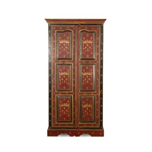 19th century painted cupboard - CATEGORY: ANTIQUE CUPBOARDS - DATED 1860