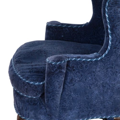 C18TH CARVED LEG WING CHAIR - ADDITIONAL PHOTO 6