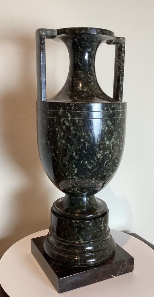 19TH CENTURY GRECIAN GRAND TOUR MARBLE URN - ADDITIONAL PHOTO 1