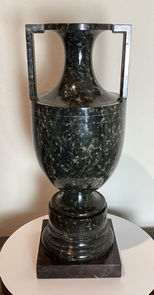 19TH CENTURY GRECIAN GRAND TOUR MARBLE URN - ADDITIONAL PHOTO 2