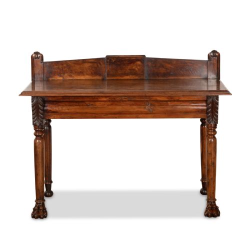 19th century irish yew wood side table - CATEGORY: ANTIQUE TABLES - DATED 19TH CENTURY