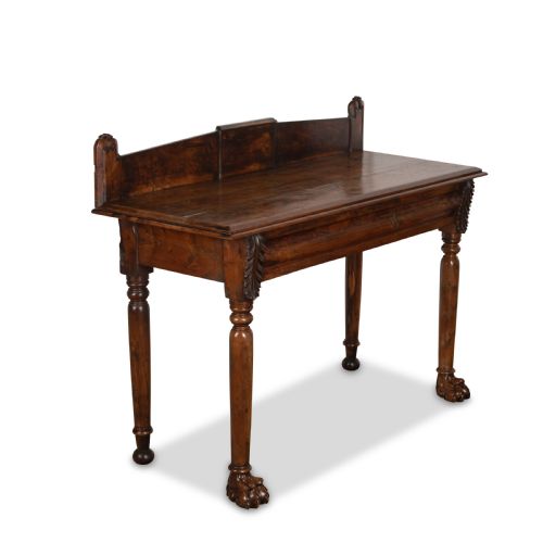 19TH CENTURY IRISH YEW WOOD SIDE TABLE - ADDITIONAL PHOTO 1