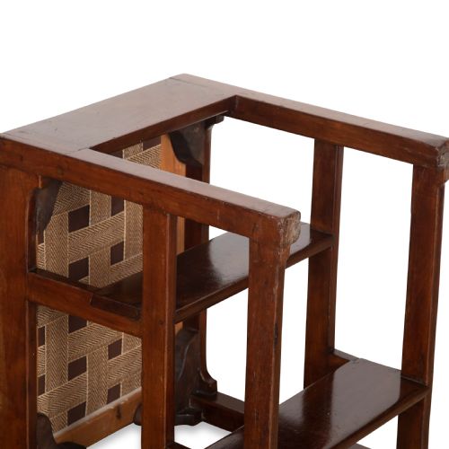 SET OF 19TH CENTURY MAHOGANY LIBRARY STEPSSTOOL - ADDITIONAL PHOTO 2