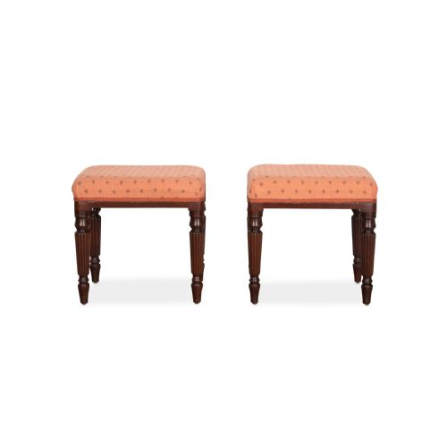 REGENCY PAIR OF GILLOW STOOLS - ADDITIONAL PHOTO 1