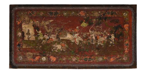 C19TH CHINOISERIE DECORATED TRUNK - ADDITIONAL PHOTO 3