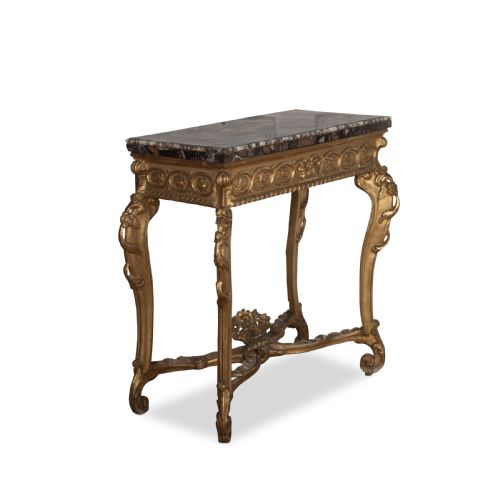 C18TH GILTWOOD MARBLE TOP CONSOLE TABLE - ADDITIONAL PHOTO 2