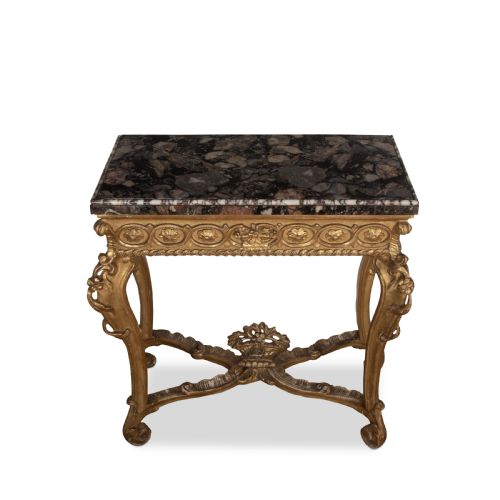 C18TH GILTWOOD MARBLE TOP CONSOLE TABLE - ADDITIONAL PHOTO 3