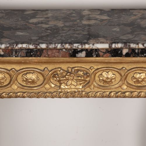 C18TH GILTWOOD MARBLE TOP CONSOLE TABLE - ADDITIONAL PHOTO 6