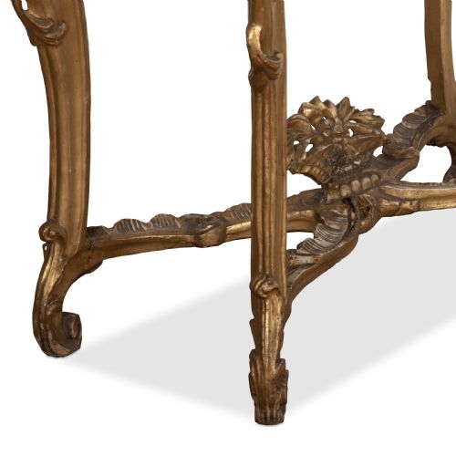 C18TH GILTWOOD MARBLE TOP CONSOLE TABLE - ADDITIONAL PHOTO 11
