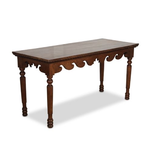 C19TH OAK HALLSIDE TABLE - ADDITIONAL PHOTO 1