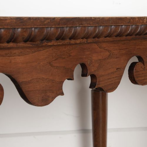 C19TH OAK HALLSIDE TABLE - ADDITIONAL PHOTO 4