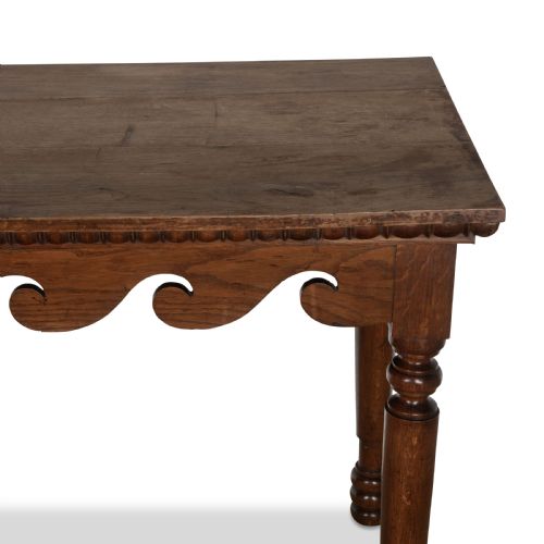 C19TH OAK HALLSIDE TABLE - ADDITIONAL PHOTO 5