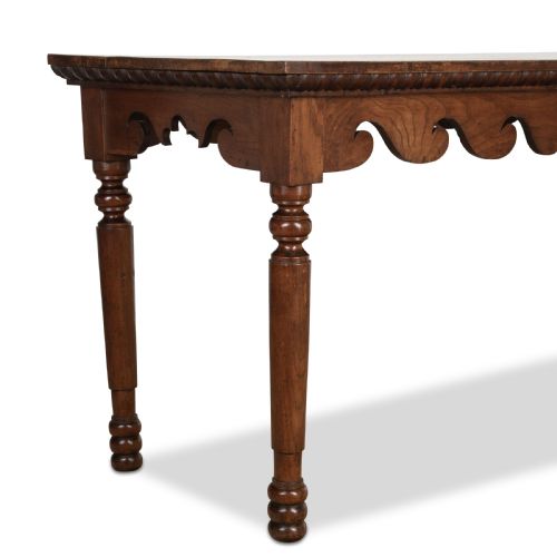 C19TH OAK HALLSIDE TABLE - ADDITIONAL PHOTO 6