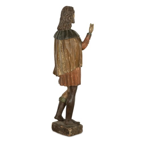 LARGE 18TH CENTURY CARVING OF ST ROCHE - ADDITIONAL PHOTO 2
